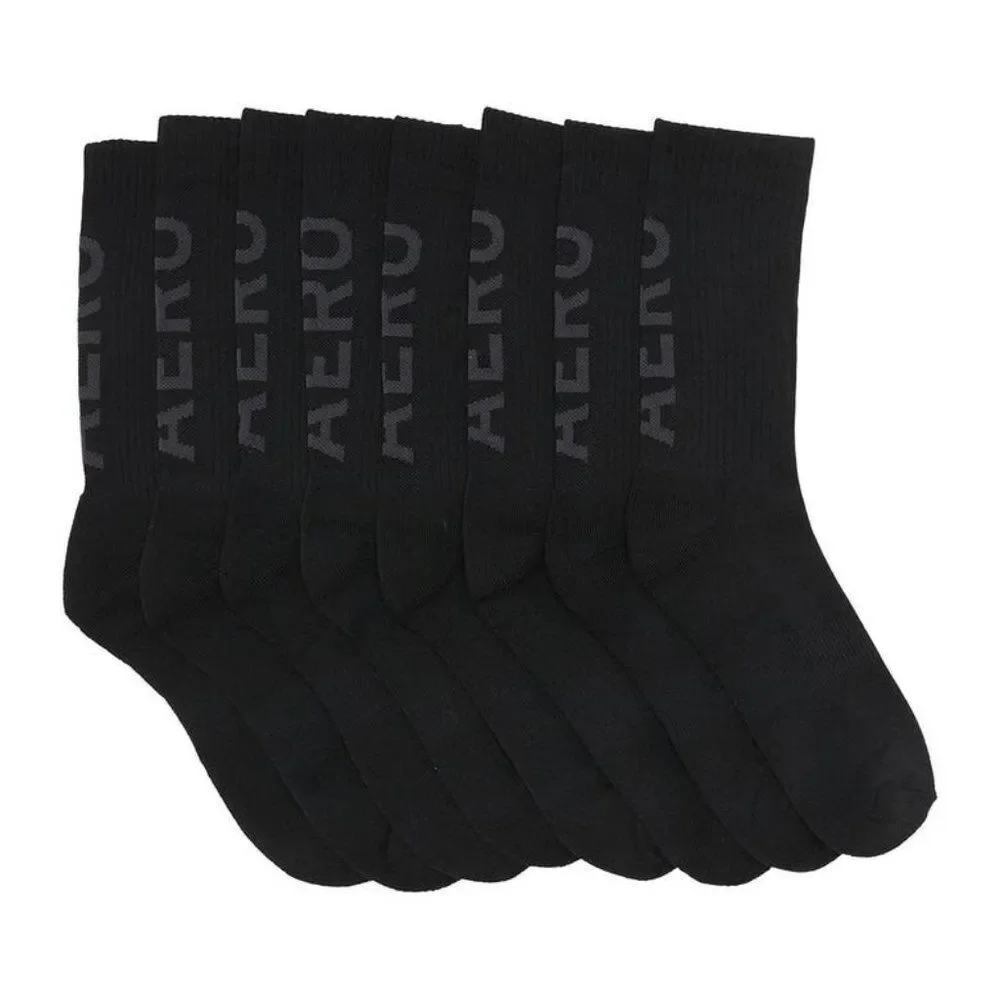 AEROPOSTALE Aero Logo Crew Socks Pack of 8